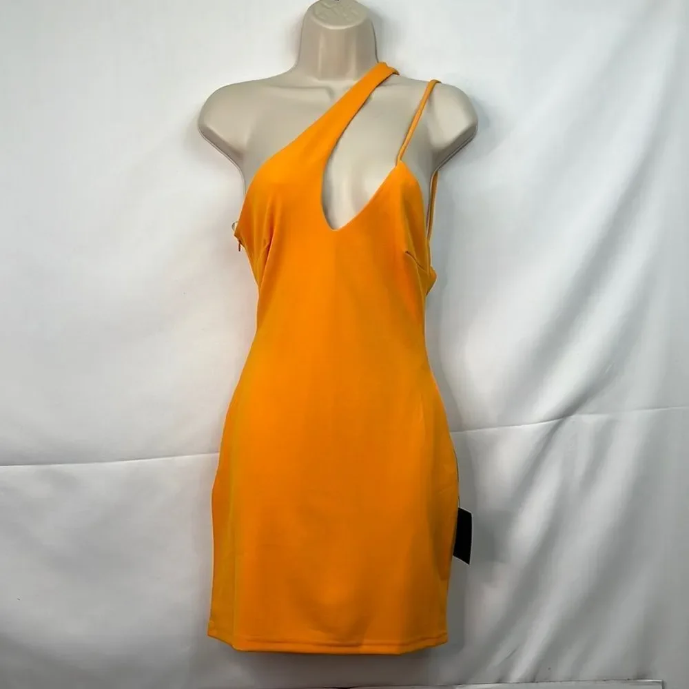 Lulu’s Orange mini dress size XS NWT